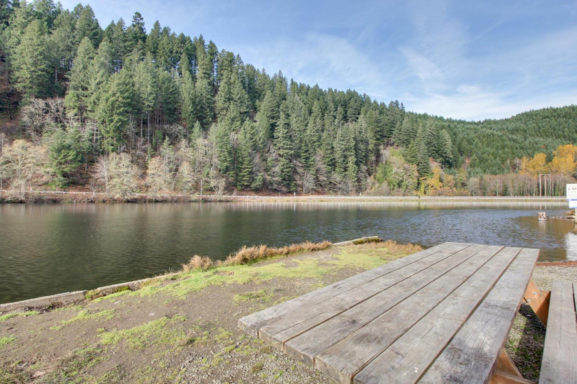 Peaceful Mckenzie River Retreat Fish, Hike, And Ski Vida Exterior photo